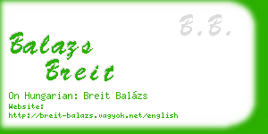 balazs breit business card